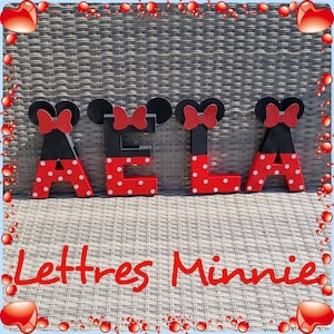 Lettres personnalisées Minnie couleurs au choix image 8