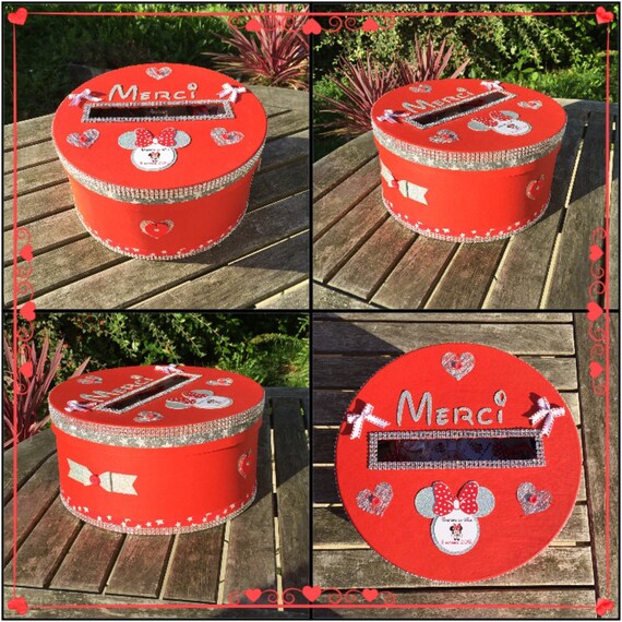 Urne De Bapteme Ou D Anniversaire Fille Theme Minnie Etsy Urne De Bapteme Ou D Anniversaire Fille Theme Minnie Etsy