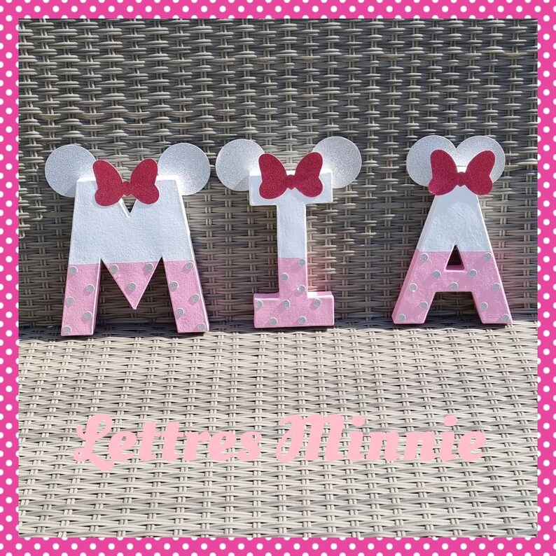 Custom letters Minnie colors to choose from image 4