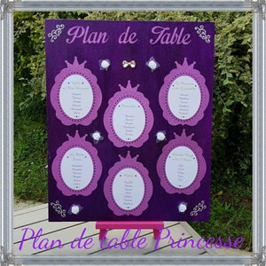 Prinses doop meisje tabel plan