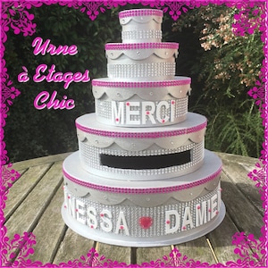 Fully customizable tiered wedding urn