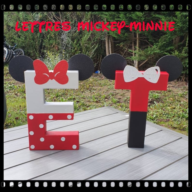Custom letters Minnie colors to choose from image 7