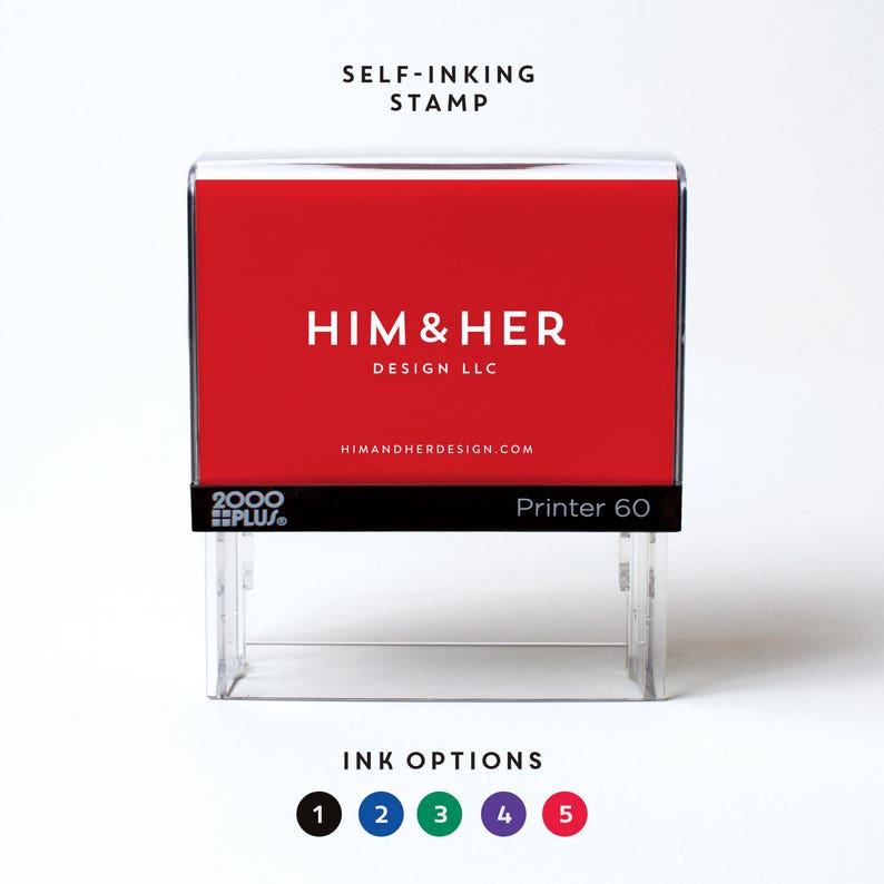 Self inking address stamp personalized address stamp modern self