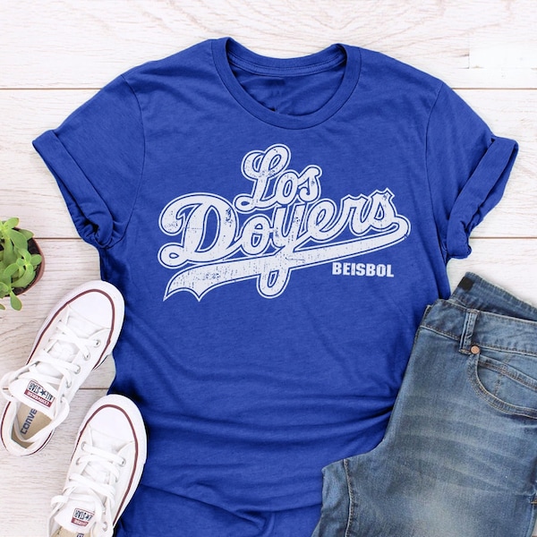 Los Doyers shirt - funny t-shirt | LA fan gifts, cool gift for baseball fans, beisbol tshirt, mexican spanish humor, los angeles blues tee