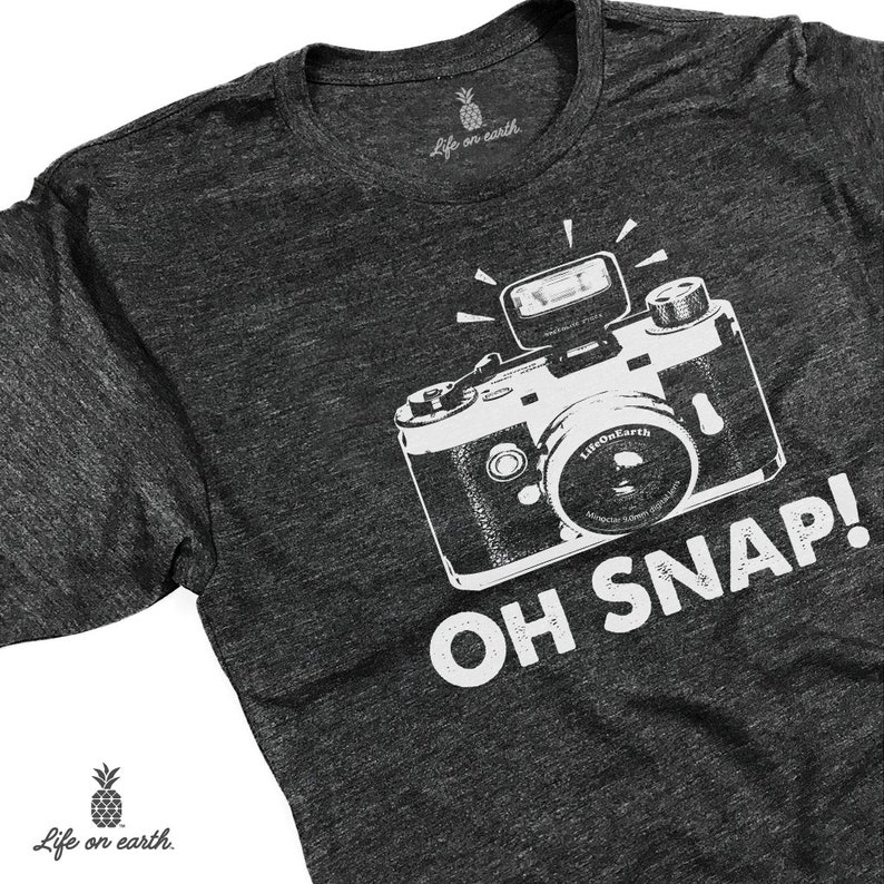 Oh Snap shirt gift for photographer funny photographer t-shirt, camera shirt, photography shirt, photographer gift, tshirt men womens image 2