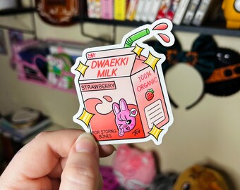 Dwaekki Milk Vinyl Sticker
