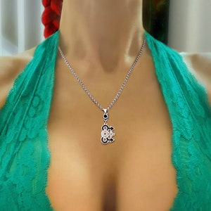 Rhinestone MFM Symbol Necklace - Hotwife, Threesome, Swinger, Hot Wife, Cuckold, Queen of Spades, BBC, QOS, Anklet, Jewelry, Bracelet