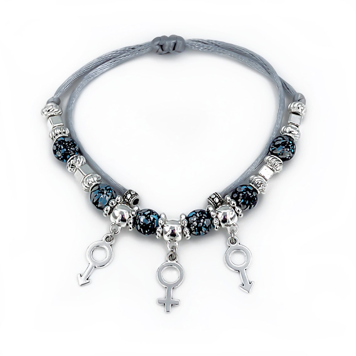 Adjustable MFM Boho Anklet/bracelet Hotwife Threesome Etsy