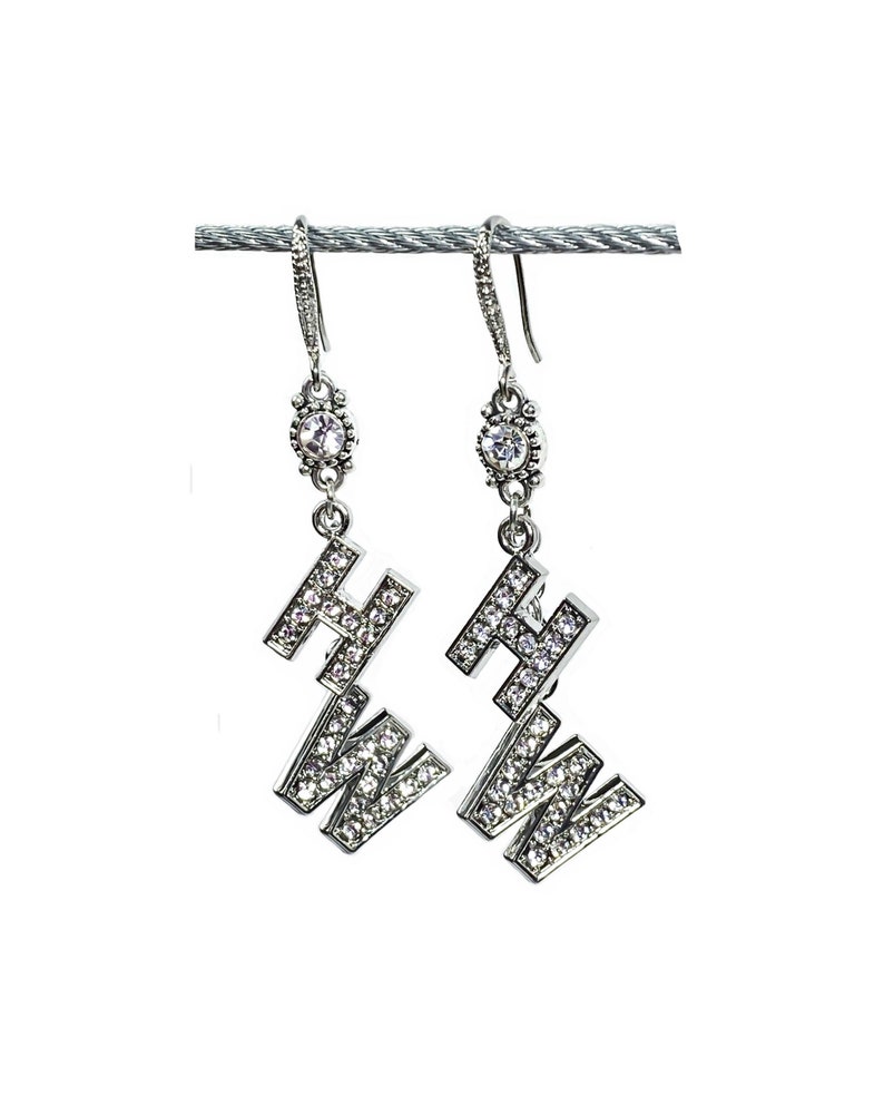 Hotwife Rhinestone Drop Earrings QOS Queen of Spades Etsy