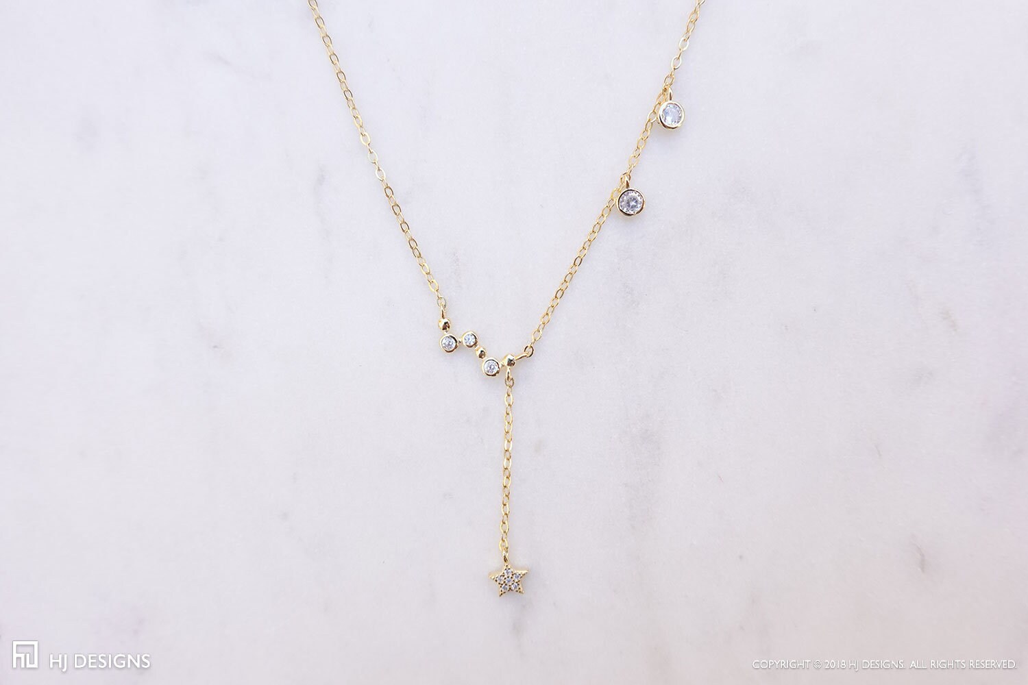 Karina Lariat in Gold