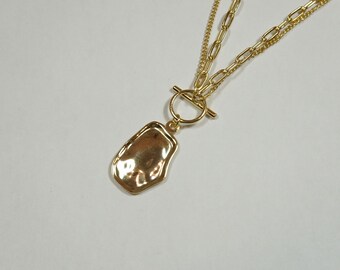 Avery Necklace • Gold 925 Sterling Silver Necklace • Minimalist • Double Chain • Vintage • Birthday • Sister • Friend • Valentine’s