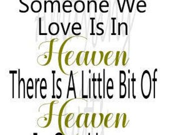 Svg Because Someone We Love Is In Heaven Heaven Ornament Etsy