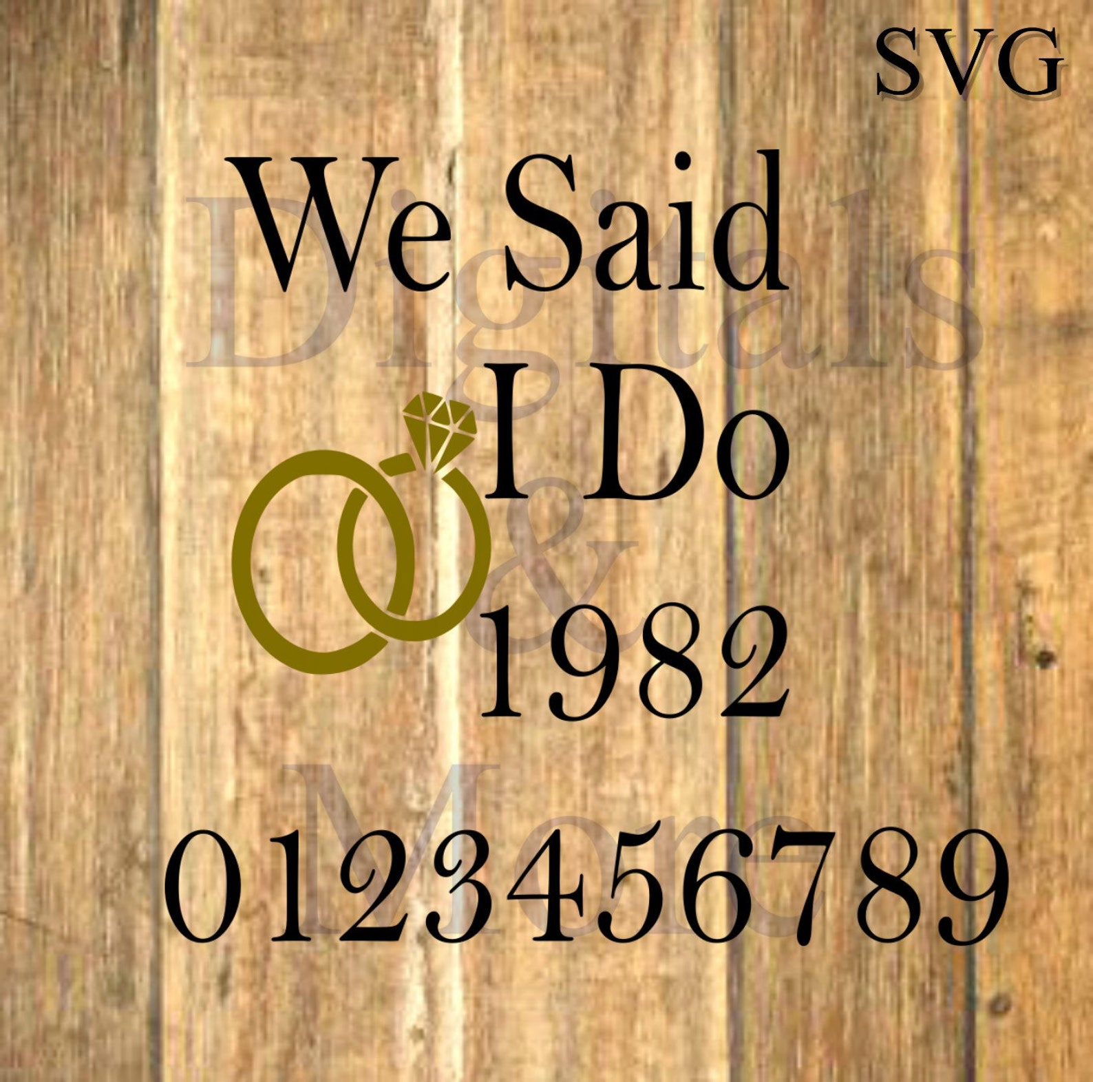 Download SVG We Said I Do Svg Wedding Anniversary Ornament Svg | Etsy