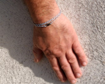 THIN STRING BRACELET Mens String Bracelets Thread Bracelets Mens Thread Bracelets Cool String Bracelets Rope Bracelet Tie Bracelet Slim Blue
