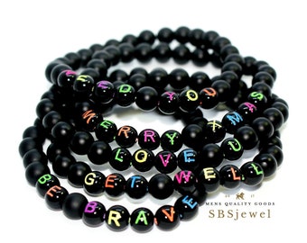Letter Bracelet Custom Bracelet Jewelry Letter Bead Bracelet Custom Made Personalized Friendship Bracelet Custom Kandi Rave Bracelet Jewelry