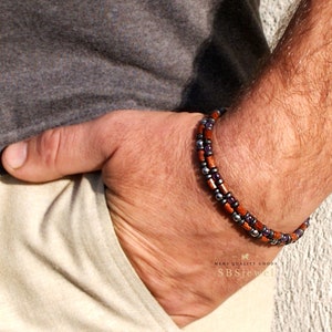 Mens small 2024 beaded bracelets