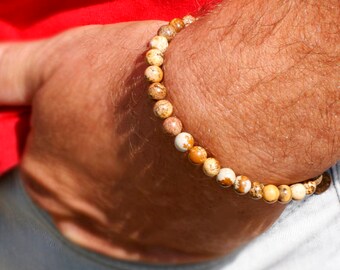 Manipura Bracelet Mala Men Bracelets Mens Bracelet Mens Gift Jasper Men Bracelet Bracelets Gemstone Beaded 6 mm Jewelry Stackable Bracelets