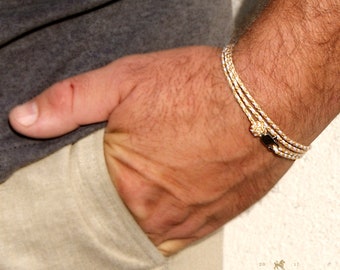 PULSERA DE CUERDA Beige Pulseras tejidas para verano Pulseras de hilo delgado de verano Pulseras de hilo de hombre Pulseras de cuerda fría Pulseras de cuerda trenzada