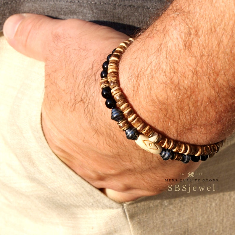 Mens Tribal Bracelet Stammes Armbander Beaded Bracelets Etsy