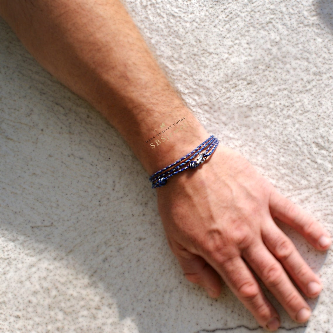 THIN BLUE LINE Paracord Bracelet Mens Rope Bracelet Mens Cord Etsy