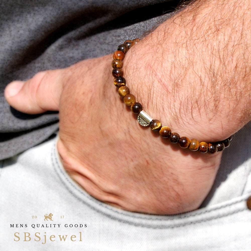 Amazon.com: DHYANARSH tiger eye crystal beads bracelet for Men and Women  metaphysical unisex: Clothing, Shoes & Jewelry