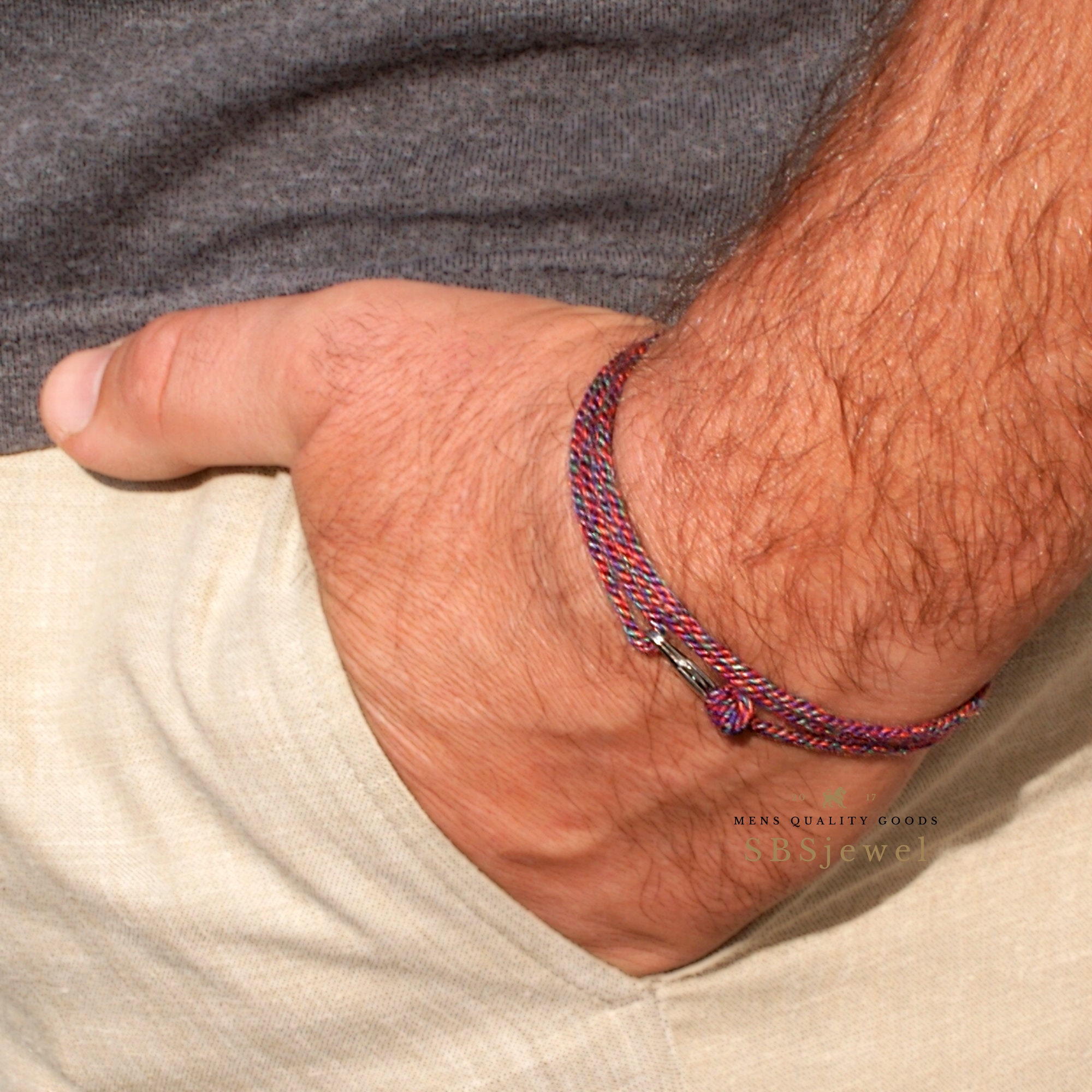 String Bracelets for Guys Mens String Bracelet Mens Bracelets Etsy