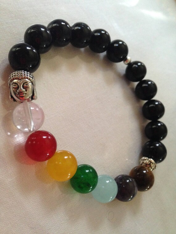 BALANCE Chakra Bracelet - Healing Chakras Bracelet -, Balance, Protection - Yoga Bracelet - Meditation Bracelet - Rainbow Chakra Bracelet