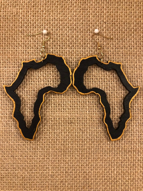 The Coast Earrings/ Modern Contemporary Earrings/ Statement Earring/ Wood Earrings/ Day or Night wear/ Brunch