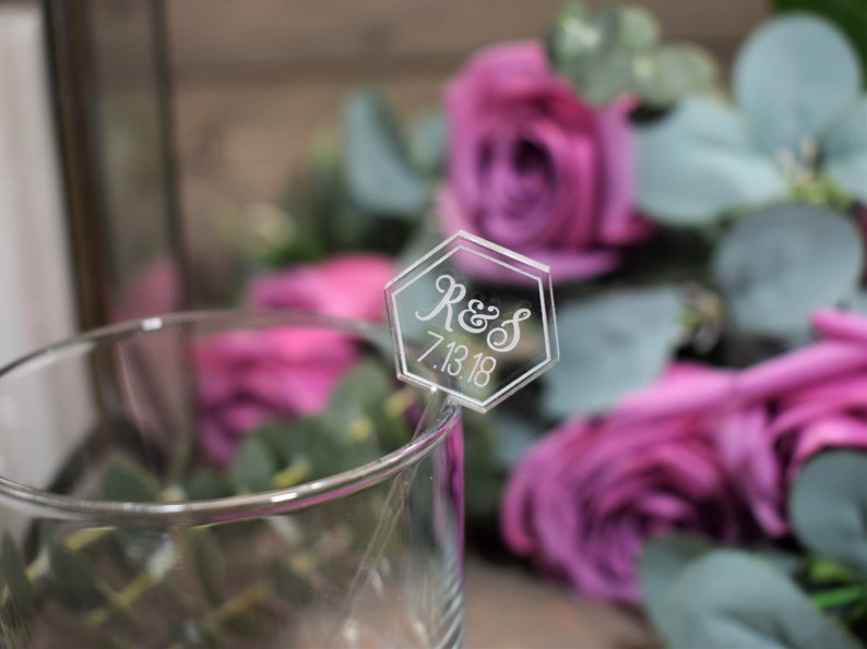 Personalized Laser Etched Clear Acrylic Wedding Favors 10 Etsy