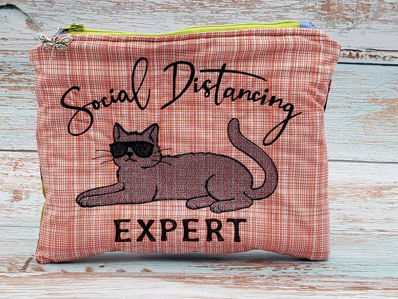 Zipper bag zipper pouch zippered bag pencil pouch travel pouch makeup bag travel bag embroidered bag personalized bag notions pouch
