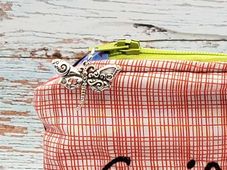 Zipper bag zipper pouch zippered bag pencil pouch travel pouch makeup bag travel bag embroidered bag personalized bag notions pouch