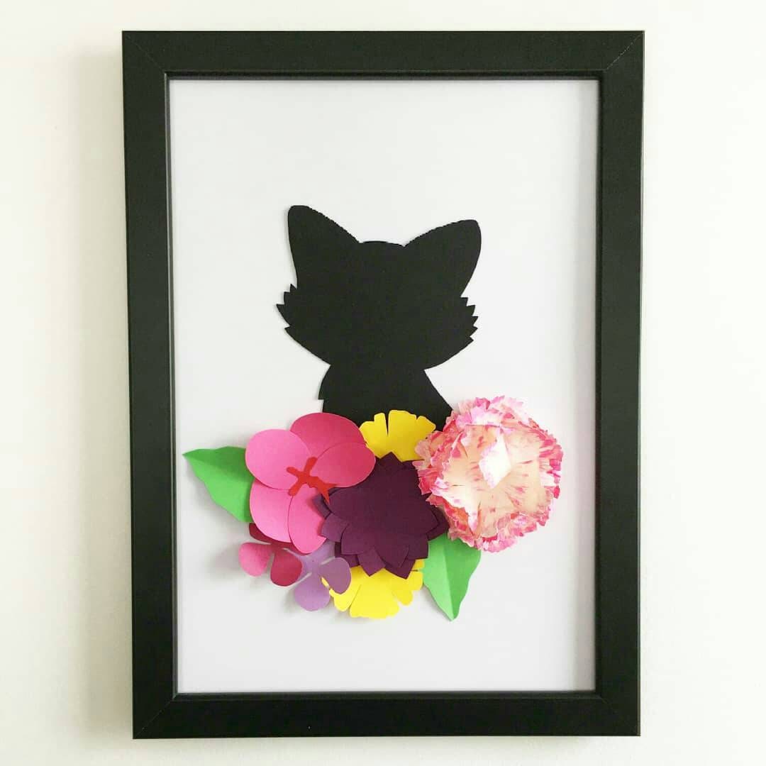 Tableau Renard Fleuri