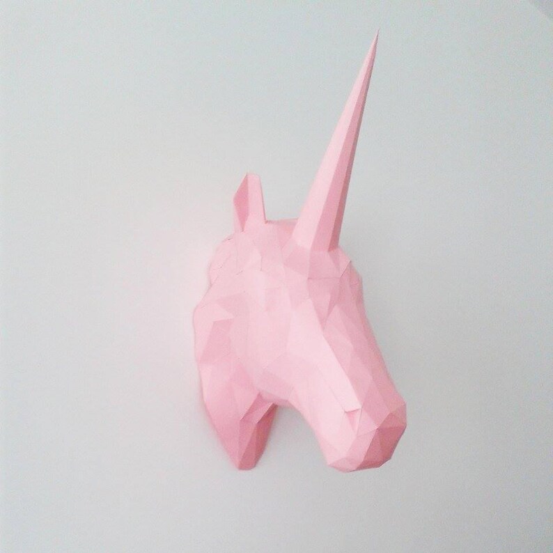 Grand Trophée Licorne En Peluche Wild And Soft (37 X 30 Cm) - Douceur Garantie
