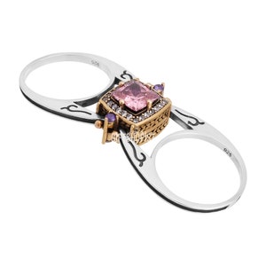 Turkish Handmade Jewelry Reversible 2 Rings in 1 Ring Square Cut ...