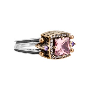 Turkish Handmade Jewelry Reversible 2 Rings in 1 Ring Square Cut ...