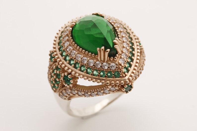 Ottoman Collection Empire Turkish Handmade Jewelry Drop Shape Etsy