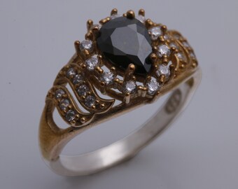 Wedding Design! Turkish Handmade Jewelry Drop Peridot and Round Cut Topaz 925 Sterling Silver Ring Size Options