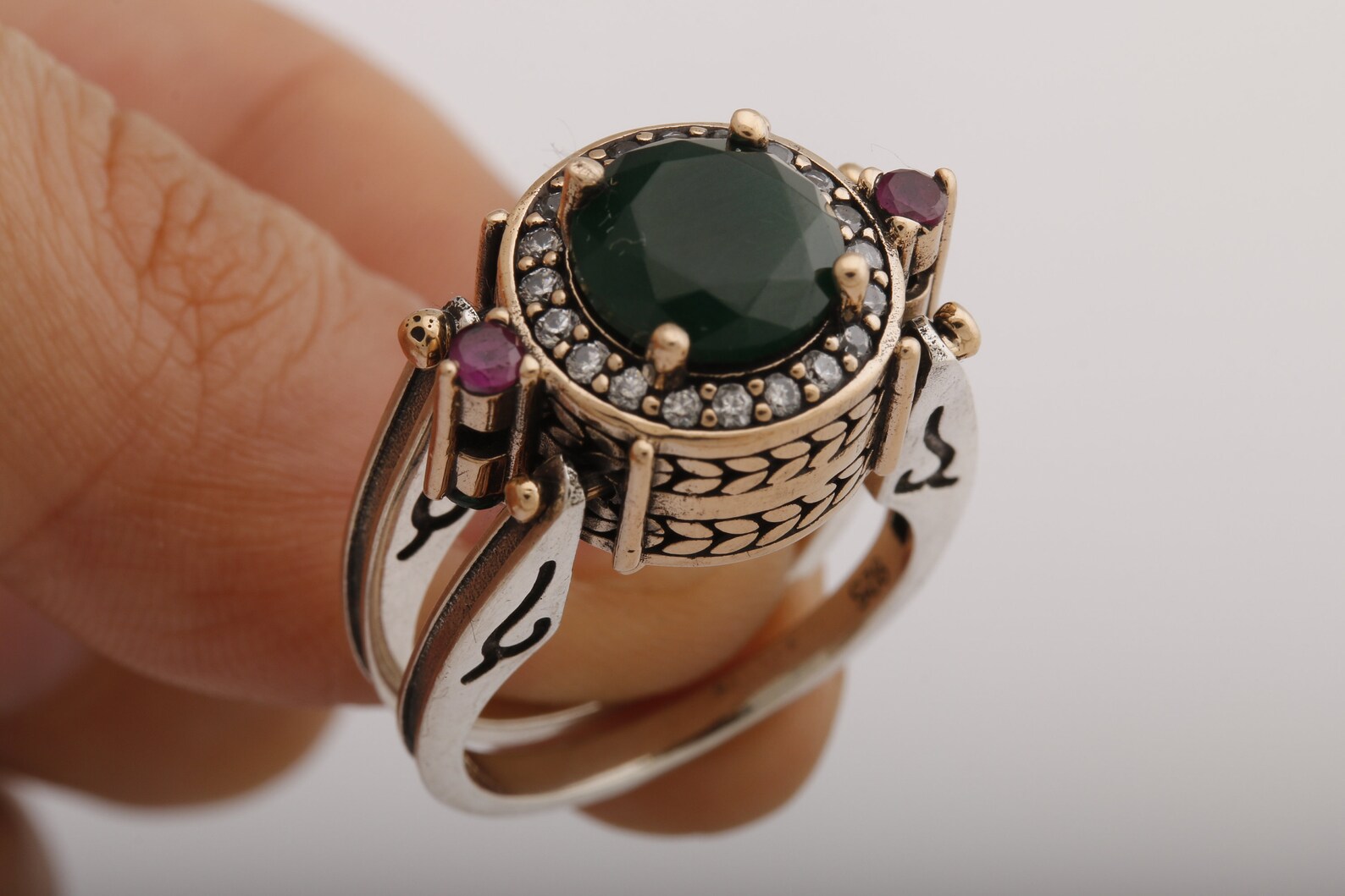 Turkish Handmade Jewelry Reversible 2 rings in 1 ring Round Etsy