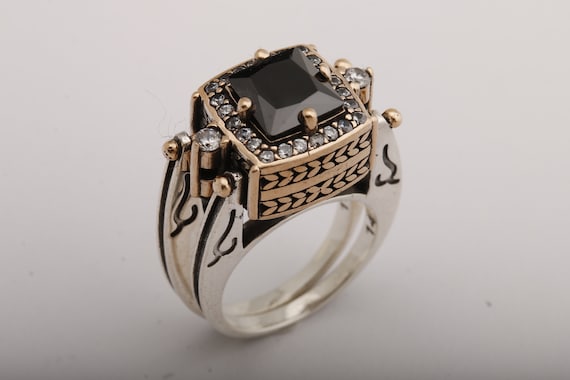 Extraordinary Ring Two In A One Ring Reversible Ottoman Style Etsy