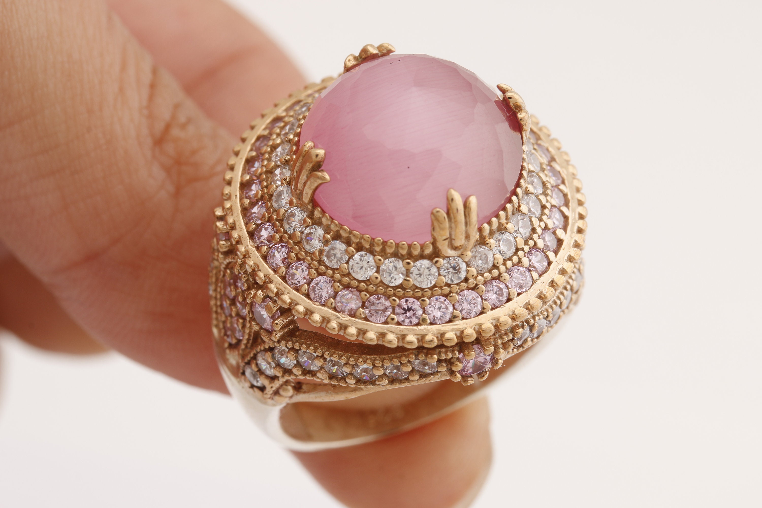Hurrem Design Turkish Handmade Jewelry Round Shape Pink - Etsy