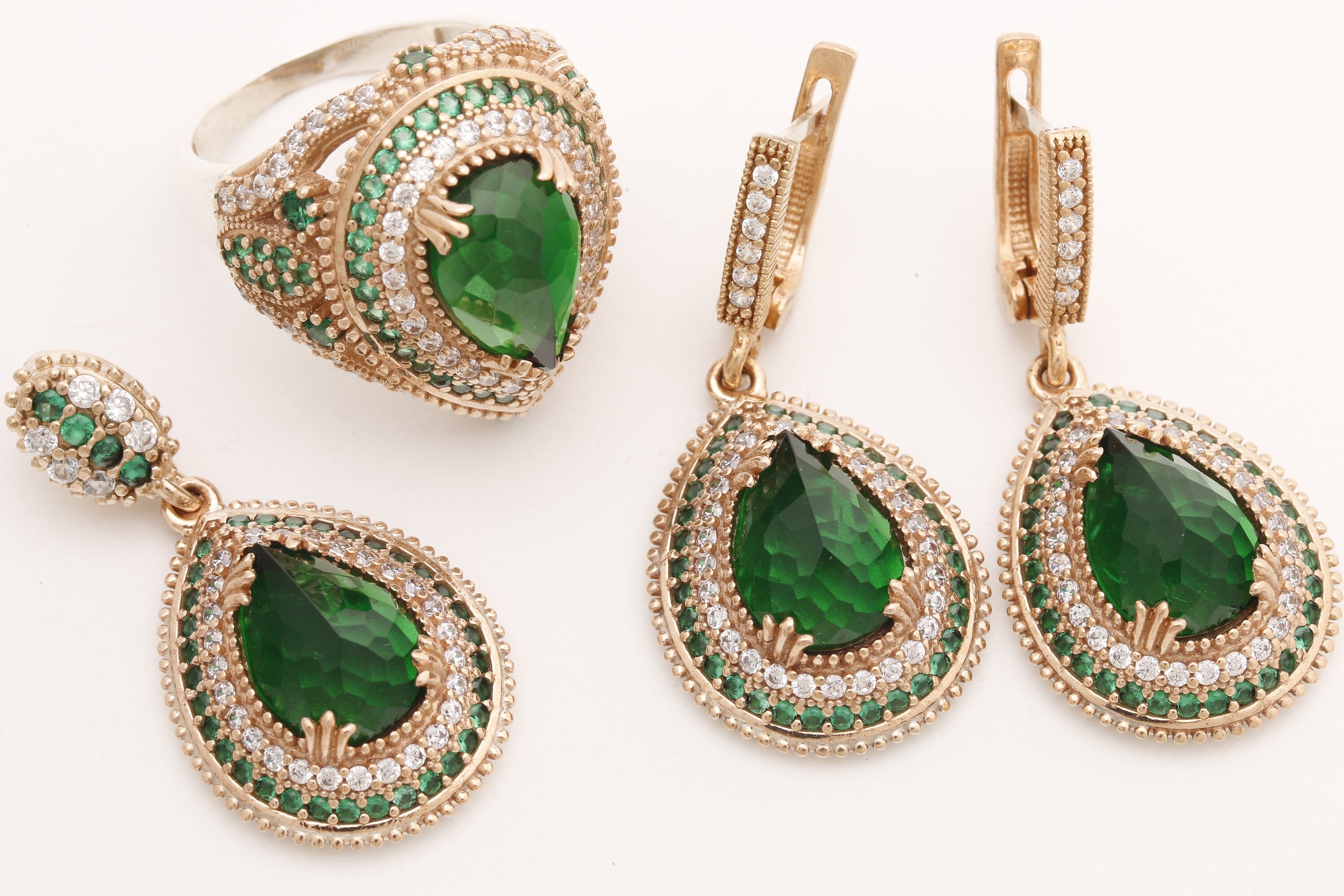 Ottoman Collection Empire Turkish Handmade Jewelry Drop Shape Etsy