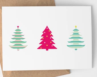 Christmas Card | Merry Christmas - Christmas Tree - Holiday Card - Christmas - Greeting Cards