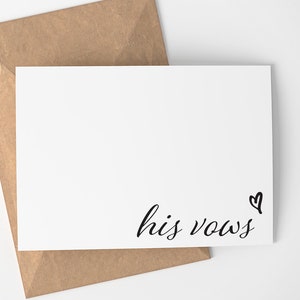 Sus votos / tarjetas de día de boda - boda - novia y novio tarjetas - su y sus votos - tarjetas de felicitación - novia - novio - votos de boda