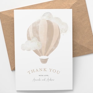 Tarjetas personalizadas de la ducha del bebé de agradecimiento Personalizado - Baby Shower - Baby Shower Gift - Baby Shower Decorations - Gender Reveal