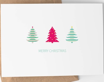 Christmas Card | Merry Christmas - Christmas Tree - Holiday Card - Christmas - Greeting Cards