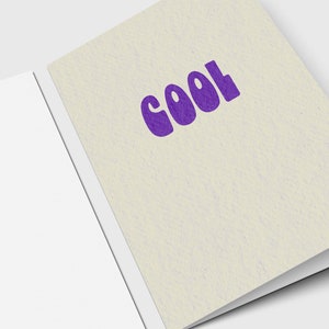 Coole kaart - Hype-wenskaart - gefeliciteerd - enthousiast - fijne verjaardag - trots op je - vieren - minimalistische wenskaart - blanco binnenkant