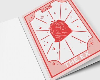 Tarot Card: Sympathy Breakup, Divorce, Ex-Partner - Blank Inside