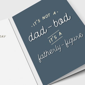 Vaderdagkaart | Dad Bod - Vaderfiguur - Gevouwen - Ik wens je een fijne Vaderdag - Vaderdagcadeau-idee