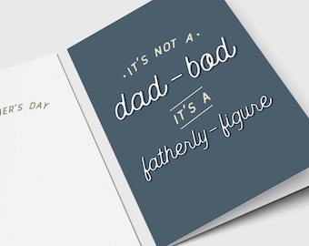 Funny Father's Day Card: Dad Bod, Father Figure