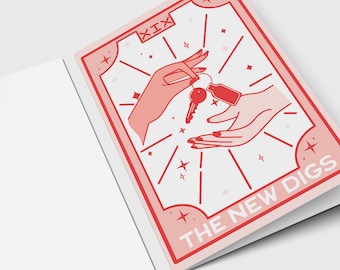 New Home Tarot Card – Housewarming Gift, New Digs